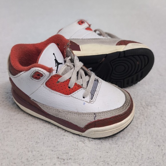 NIKE AIR JORDAN 3 RETRO SE (TD) "DUNK ON MARS" WHITE-BLACK SZ 7c [DV7026-108] - Picture 1 of 7
